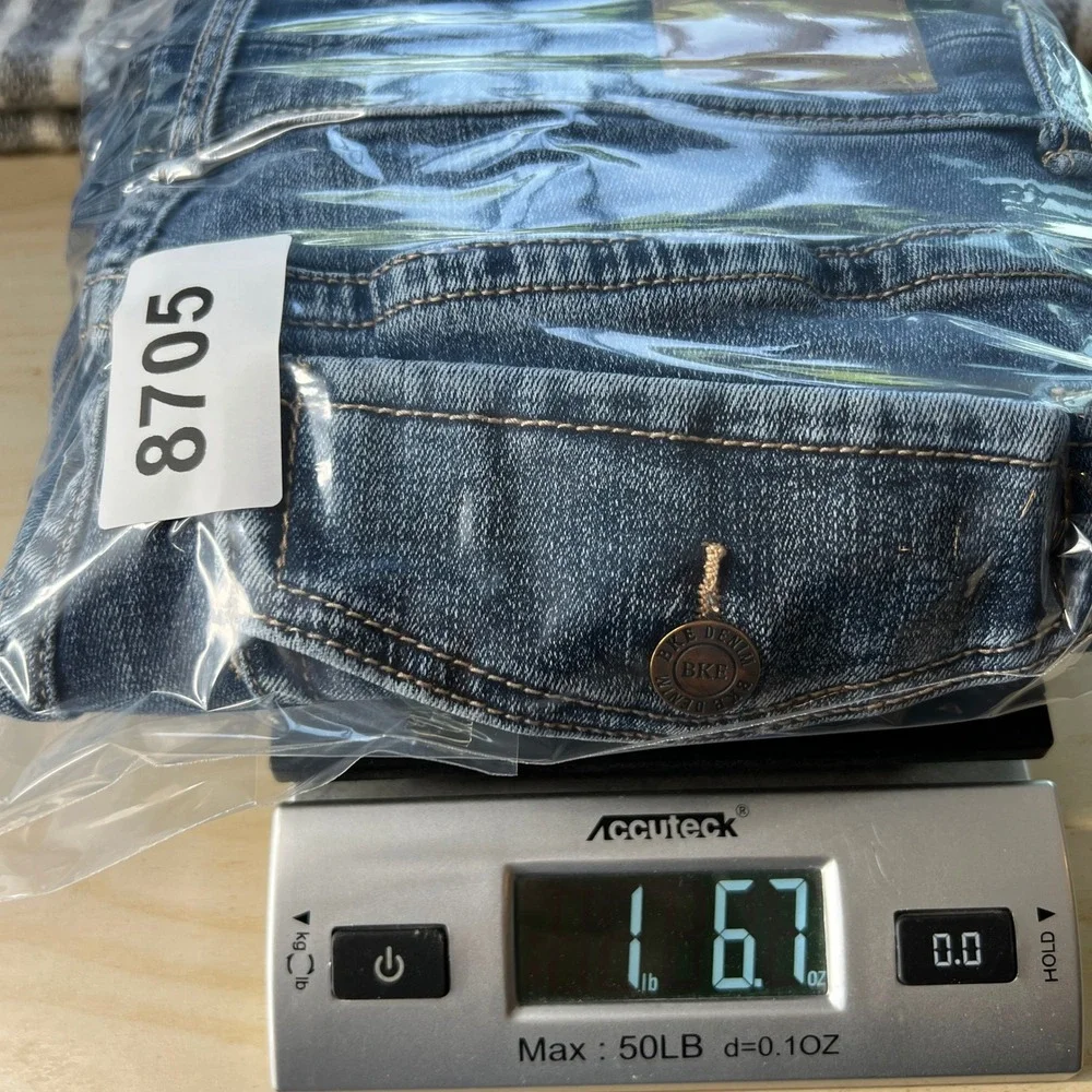 BKE Stella Mid Rise Slim Fit Tailored Bootcut Jeans Blue Womens 30x31.5 Cowgirl